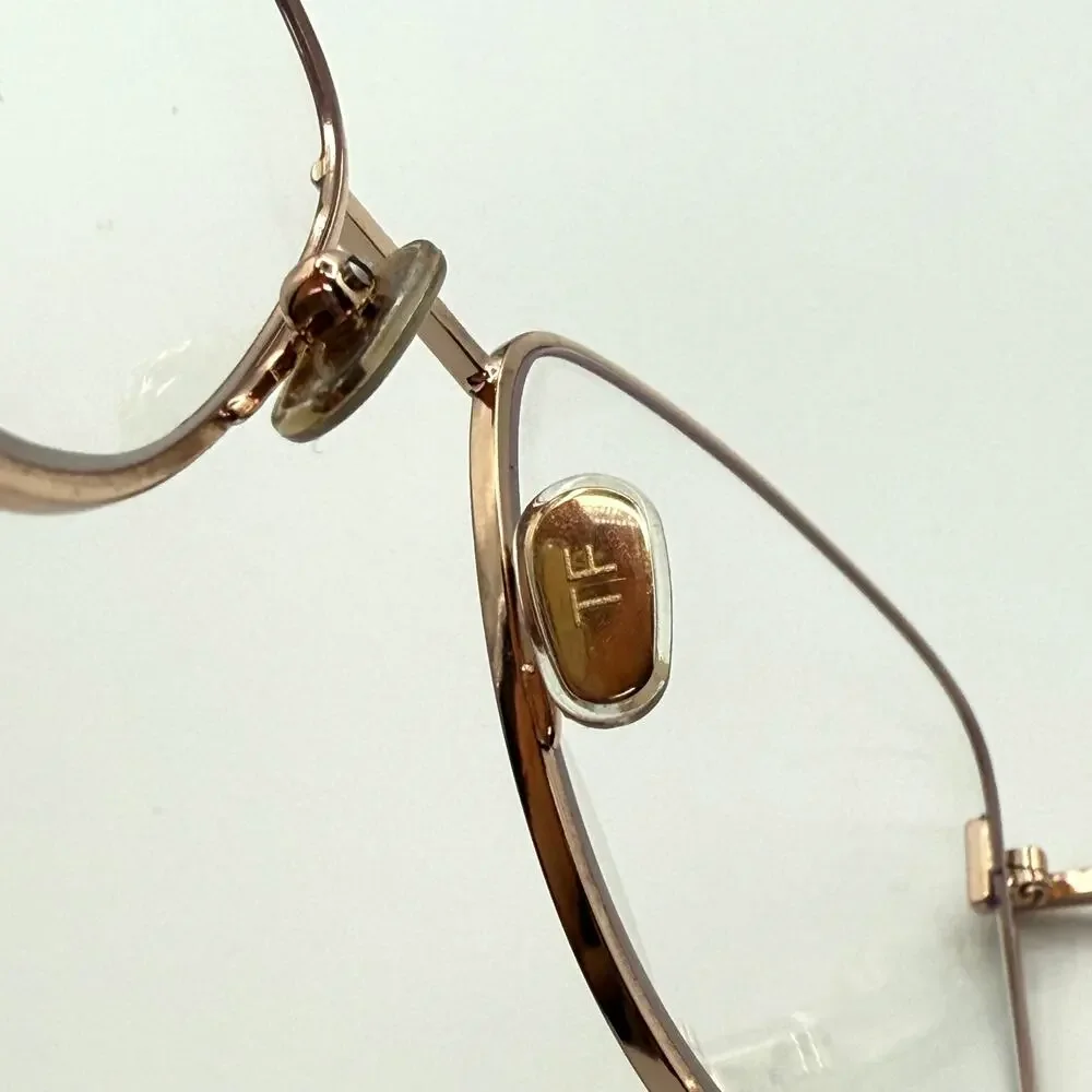 Tom Ford TF5906-B 001 Black Rose Gold Metal Cat-Eye Frames 55-15-140